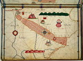 Ms Ital 550.0.3.15 fol.6r Map of Egypt, from the Carte Geografiche - Jacopo Russo