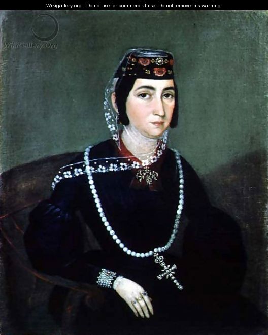 Portrait of Princess Salome Chavchavadze - Anonymous Artist