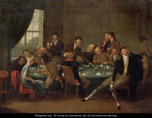 The Gambling House - Anonymous Artist