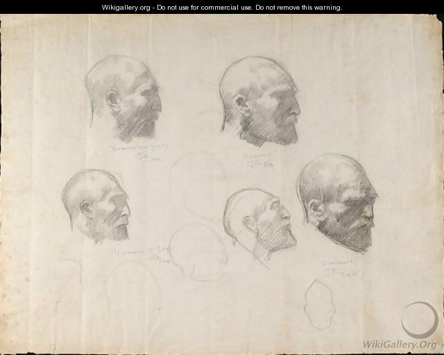 Five studies of Vincent van Gogh 1853-90 - John Peter Russell