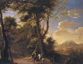 Landscape with cavaliers - Herman Van Swanevelt