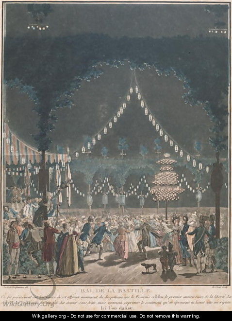 The Bastille Ball - (after) Swebach, Jacques Francois Joseph