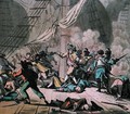 Combat on board the ship Tonnant, engraved by Jean Baptiste Morret fl.1790-1820 1789 - (after) Swebach, Jacques Francois Joseph