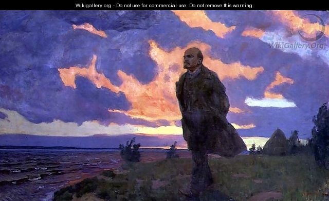 Vladimir Ilyich Lenin 1870-1924 on the Shore, 1934 - Arkadij Aleksandrovic Rylov
