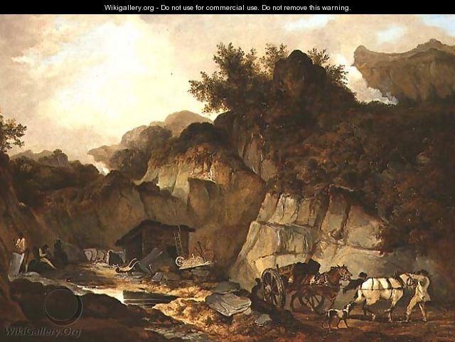 The Slate Quarry - (circle of) Stubbs, George