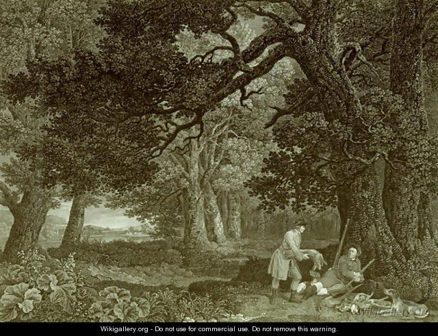 A Repose after Shooting, Plate 4 - (after) Stubbs, George