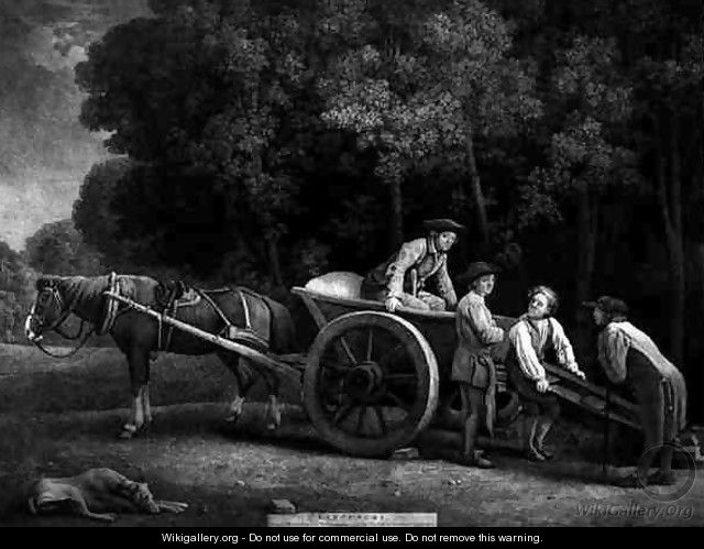 Labourers, engraved by the artist, pub. 1789 - George Stubbs