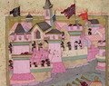 TSM H.1524 Siege of Vienna by Suleyman I 1494-1566 the Magnificent, in 1529, from the Hunername by Lokman, detail of Vienna, 1588 - I the Magnificent Suleyman