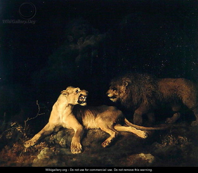 Lion and Lioness - George Stubbs