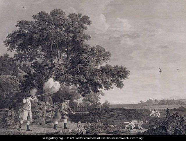 Shooting, plate 3, engraved by William Woollett 1735-85 1770 - George Stubbs