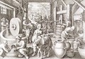 The Production of Olive Oil, plate 13 from Nova Reperta New Discoveries engraved by Philip Galle 1537-1612 c.1600 2 - (after) Straet, Jan van der (Giovanni Stradano)