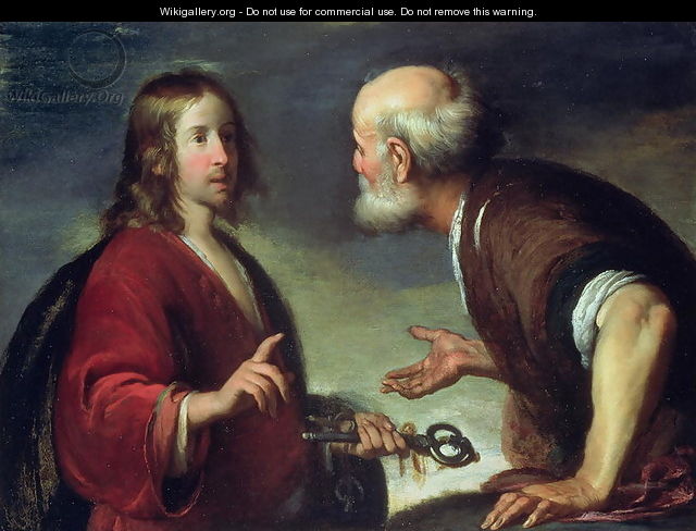 The Delivery of the Keys to St. Peter - Bernardo Strozzi