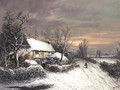 A Cottage in Winter - William Oliver Stone