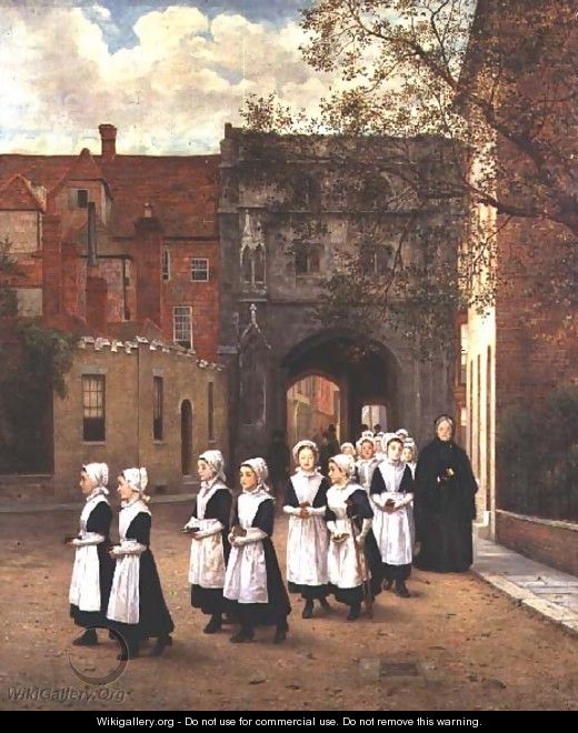 The Blue Girls of Canterbury, 1874 - George Adolphus Storey