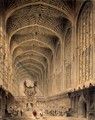 The interior of Kings College Chapel, Cambridge, c.1815 - Henry Sargent Storer