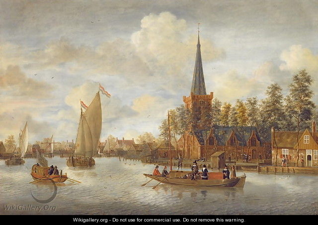 Canal view in Amsterdam - Jacobus Storck