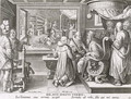 The Beginning of the Silk Industry in Europe, plate 9 from Nova Reperta New Discoveries engraved by Philip Galle 1537-1612 c.1600 - (after) Straet, Jan van der (Giovanni Stradano)