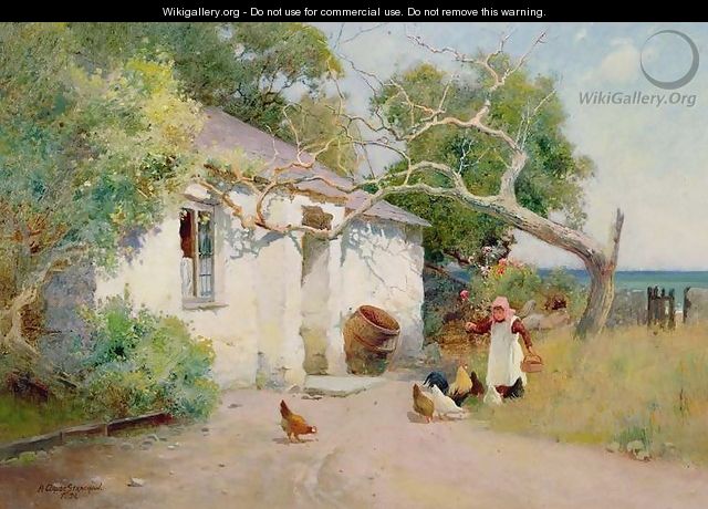 Feeding the Hens, 1894 - Arthur Claude Strachan