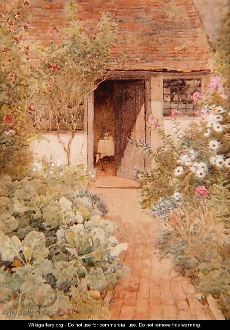 Cabbages in a Cottage Garden - Arthur Claude Strachan