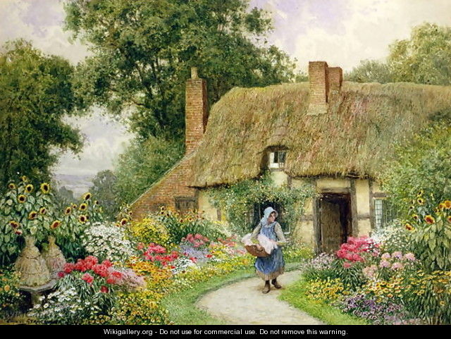 Taking out the Washing - Arthur Claude Strachan