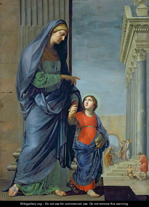 St. Anne Leading the Virgin to the Temple, c.1635-45 - Jacques Stella