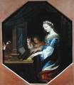 St. Cecilia Playing the Organ - Jacques Stella