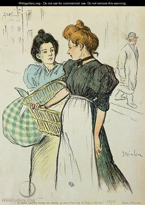 Two Washerwomen, 1898 - Theophile Alexandre Steinlen