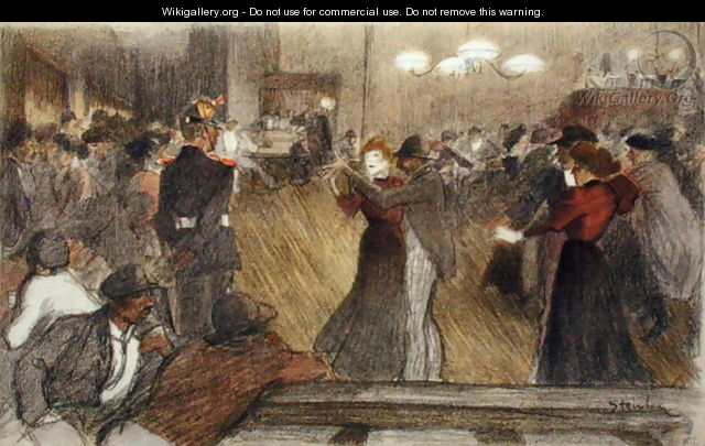 Local Dance, from LEstampe Moderne, published Paris 1897-99 - Theophile Alexandre Steinlen