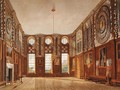 The Guard Chamber, Hampton Court, from The History of the Royal Residences, engraved by Richard Reeve b.1780, by William Henry Pyne 1769-1843, 1819 - James Stephanoff