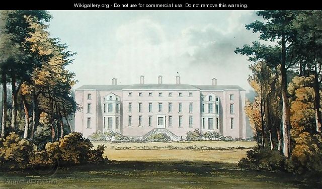 Ham House, from Ackermanns Repository of Arts, published c.1826 - (after) Stockdale, Frederick Wilton Litchfield