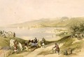 Sidon looking towards Lebanon, plate 75 from Volume II of The Holy Land, engraved by Louis Haghe 1806-85 pub. 1843 - David Roberts