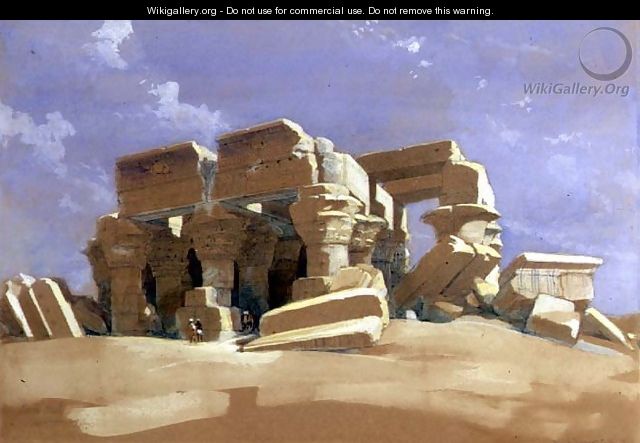 Portico of the Temple of Kom Ombo, Upper Egypt, 1838 - David Roberts