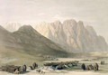 Encampment of the Aulad-Said, Mount Sinai, February 18th 1839, plate 110 from Volume III of The Holy Land, engraved by Louis Haghe 1806-85 pub. 1849 - David Roberts