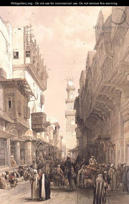 Mosque El Mooristan, Cairo, from Egypt and Nubia, Vol.3 - David Roberts