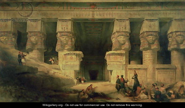 The Temple of Dendera, Upper Egypt, 1841 - David Roberts