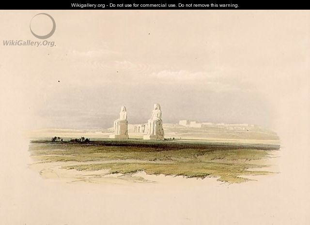 The Colossi of Memnon, from Egypt and Nubia, Vol.1 - David Roberts