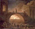 The Fire of Rome, 18 July 64 AD - Hubert Robert