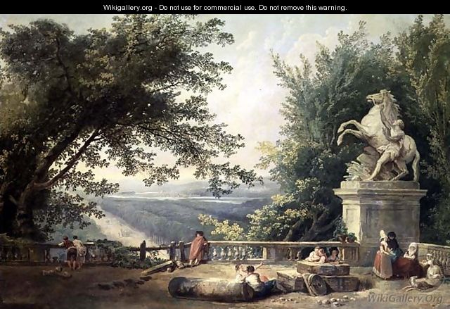Terrace Ruins in a Park, c.1780 - Hubert Robert