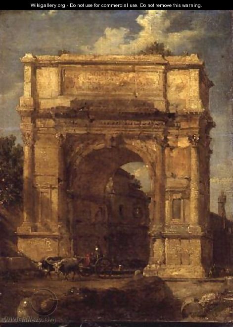 The Arch of Titus - Hubert Robert