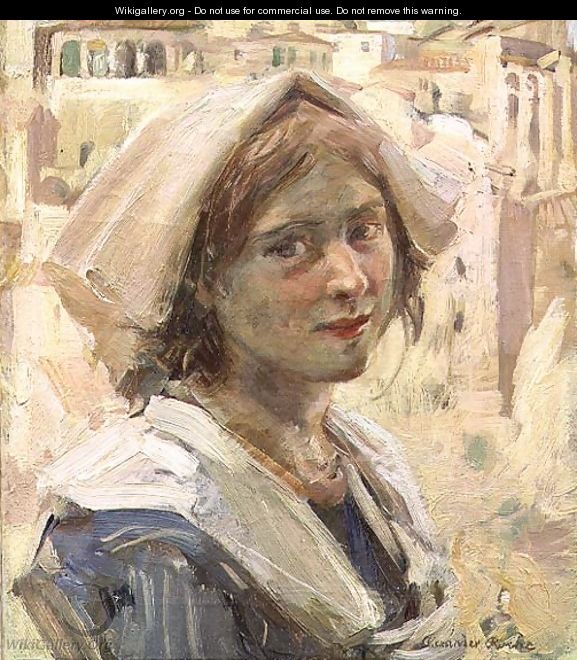 Italian Peasant Girl - Alexander Ignatius Roche