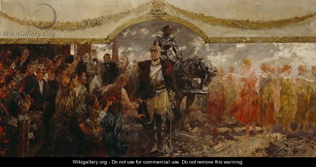 The People Render Homage to Bismarck, 1911 - Theodor Rocholl