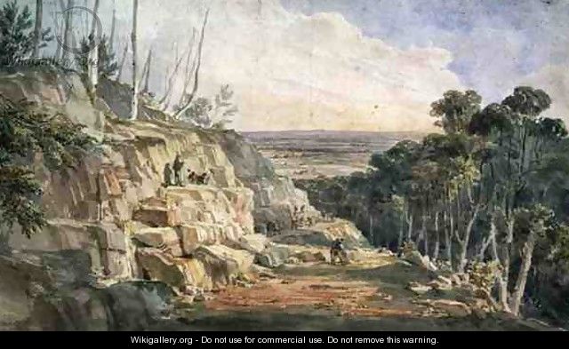 Convicts Building a Road Over the Blue Mountains, 1833 - Charles Rodius