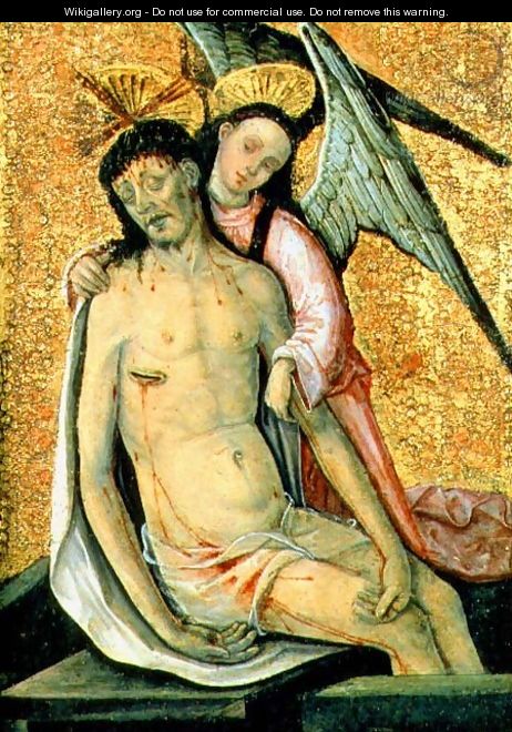 The Dead Christ Supported by an Angel - the Elder Rodrigo de Osona
