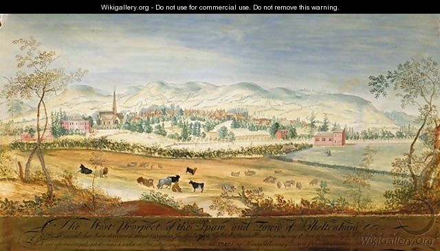 West Prospect of the Spa and Town of Cheltenham - Thomas Robins