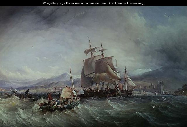 Off Caernarvon, 1858 - Thomas Sewell Robins