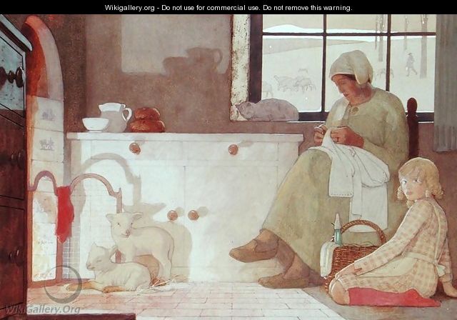 The Foster Mother, 1925 - Frederick Cayley Robinson