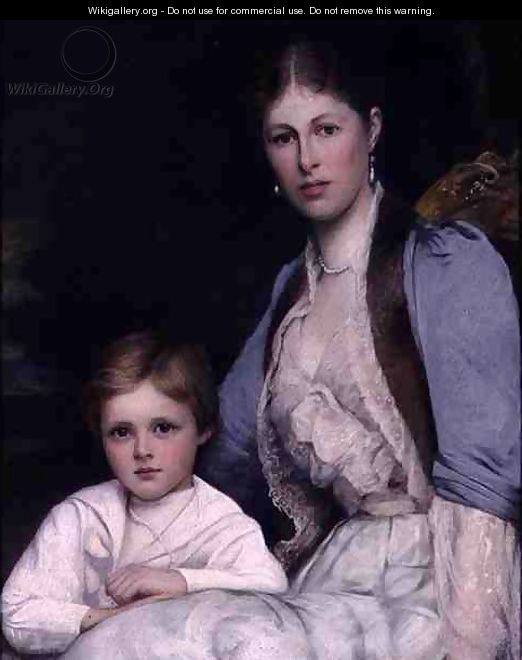 Wife and Son of the 3rd Earl of Morley - Ellis William Roberts