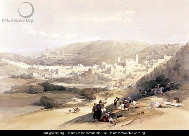 Hebron, March 18th 1839, plate 55 from Volume II of The Holy Land, engraved by Louis Haghe 1806-85 pub. 1843 - David Roberts