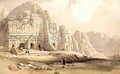 Petra, March 8th 1839, plate 96 from Volume III of The Holy Land, engraved by Louis Haghe 1806-85 pub. 1849 - David Roberts