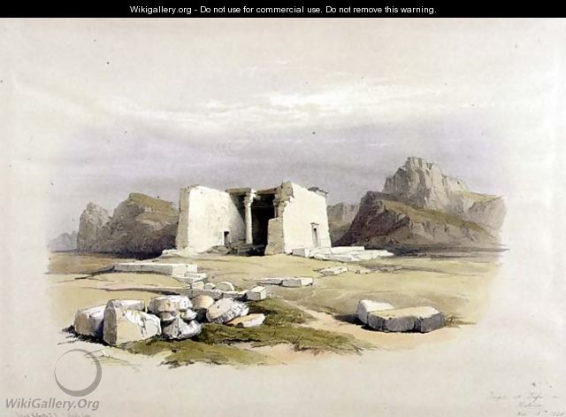 Temple at Taffah in Nubia, from Egypt and Nubia, Vol.1 - David Roberts